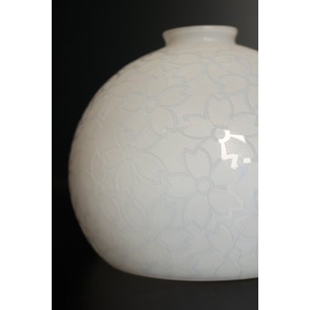 腐食桜紋オパール照明　2個1組　A1629 