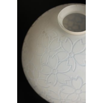 腐食桜紋オパール照明　2個1組　A1629 