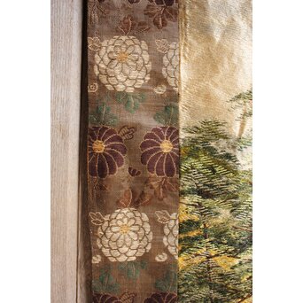 明治刺繍画 壁掛タペストリー　S2847 