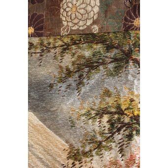 明治刺繍画 壁掛タペストリー　S2847 