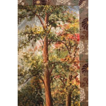 明治刺繍画 壁掛タペストリー　S2847 