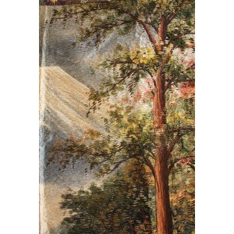 明治刺繍画 壁掛タペストリー　S2847 