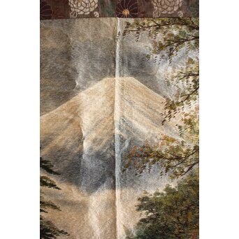 明治刺繍画 壁掛タペストリー　S2847 