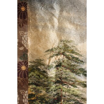 明治刺繍画 壁掛タペストリー　S2847 