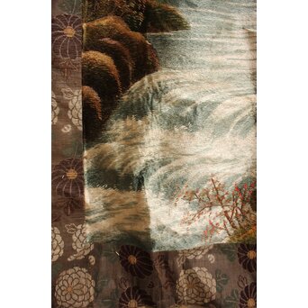 明治刺繍画 壁掛タペストリー　S2847 