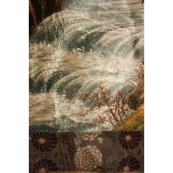 明治刺繍画 壁掛タペストリー　S2847 