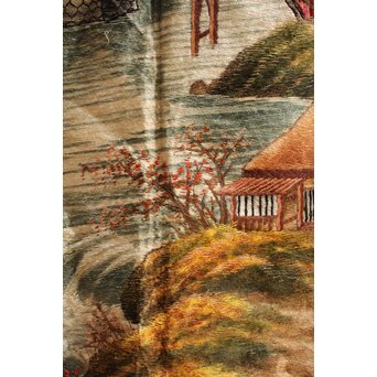 明治刺繍画 壁掛タペストリー　S2847 