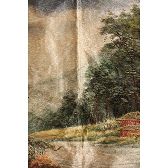 明治刺繍画 壁掛タペストリー　S2847 