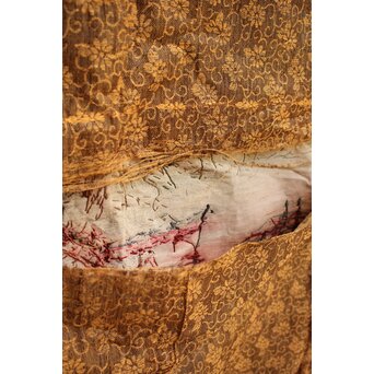 明治刺繍画 壁掛タペストリー　S2847 