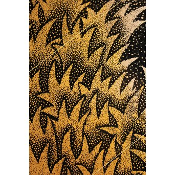 角野岩次　輪島塗沈金漏れ日盤　S2853 