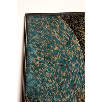 角野岩次　輪島塗沈金漏れ日盤　S2853 