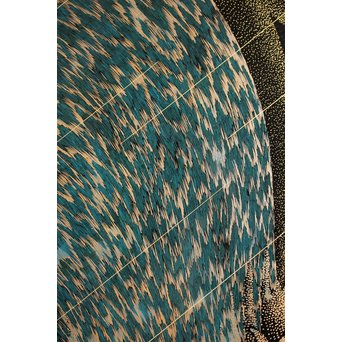 角野岩次　輪島塗沈金漏れ日盤　S2853 