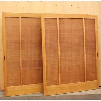 幅広 竹ひごの夏戸/簀戸 2枚1組　F179YD