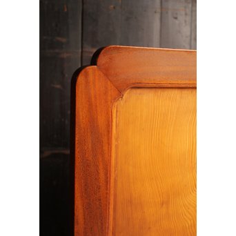 上質欅枠の一枚板板絵衝立　J2390 