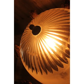 大書院仕様の大型切子シャンデリア照明　A1633 