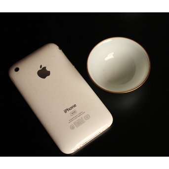 三浦竹泉　金縁白磁煎茶碗5客　K380 