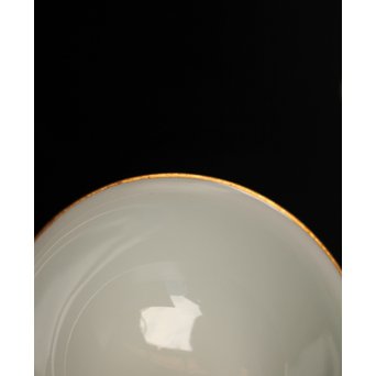 三浦竹泉　金縁白磁煎茶碗5客　K380 