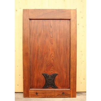 極太框欅一枚板蔵戸　W511