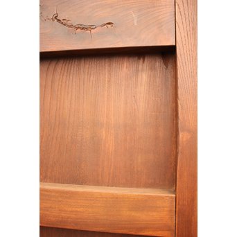 極太框欅一枚板蔵戸　W511 