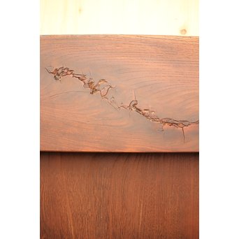 極太框欅一枚板蔵戸　W511 