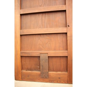 極太框欅一枚板蔵戸　W511 