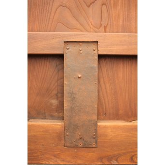 極太框欅一枚板蔵戸　W511 