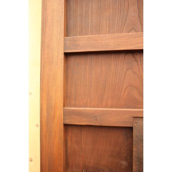 極太框欅一枚板蔵戸　W511 