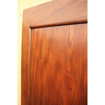 極太框欅一枚板蔵戸　W511 