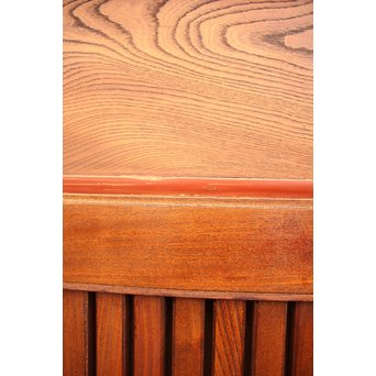 天地腰板総欅格子蔵戸　W515 