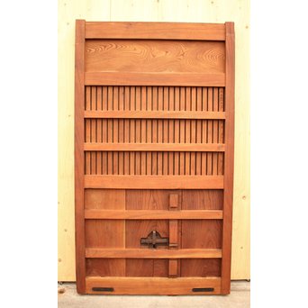 天地腰板総欅格子蔵戸　W515 