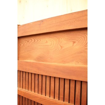 天地腰板総欅格子蔵戸　W515 