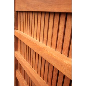 天地腰板総欅格子蔵戸　W515 