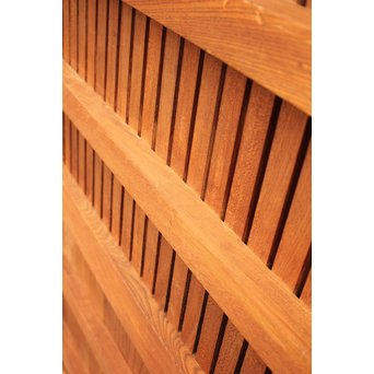 天地腰板総欅格子蔵戸　W515 