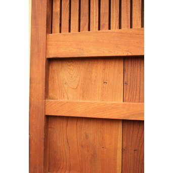 天地腰板総欅格子蔵戸　W515 