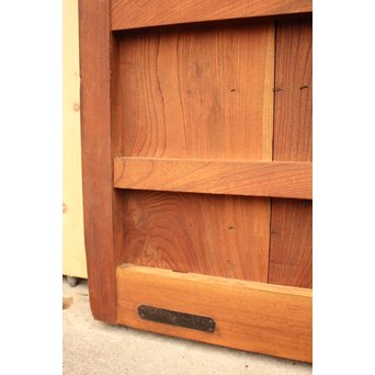 天地腰板総欅格子蔵戸　W515 