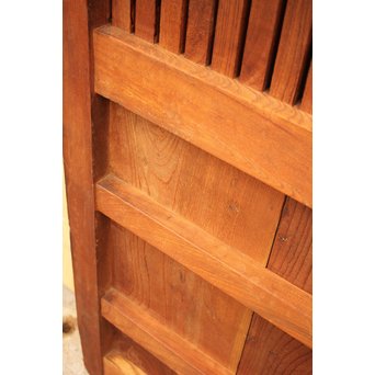 天地腰板総欅格子蔵戸　W515 