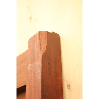 天地腰板総欅格子蔵戸　W515 