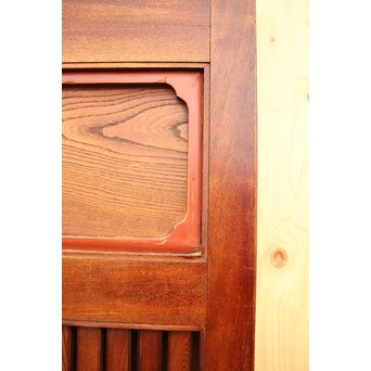 天地腰板総欅格子蔵戸　W515 