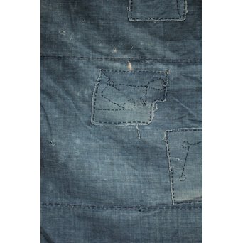 藍染　継接ぎの掛物/タペストリー　J2394 