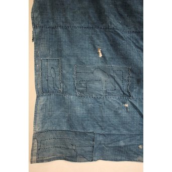 藍染　継接ぎの掛物/タペストリー　J2394 