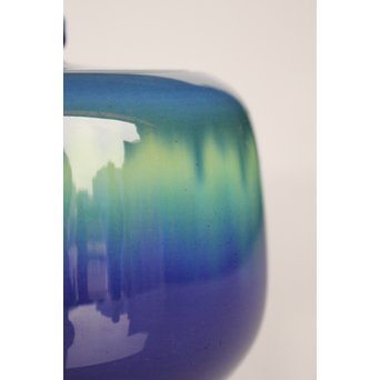 人間国宝　三代徳田八十吉作 金文字銘　耀彩香炉　K392 