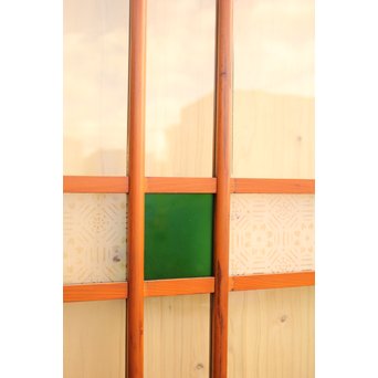 緑の色ガラスの建具　2枚1組　GD1006 