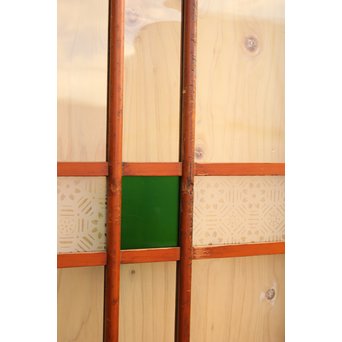 緑の色ガラスの建具　2枚1組　GD1006 