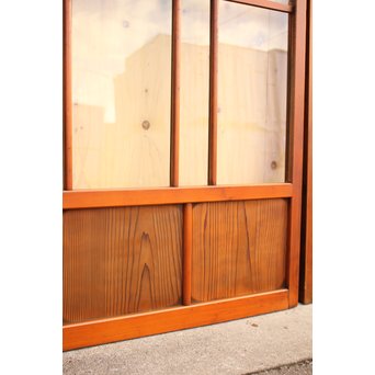 緑の色ガラスの建具　2枚1組　GD1006 