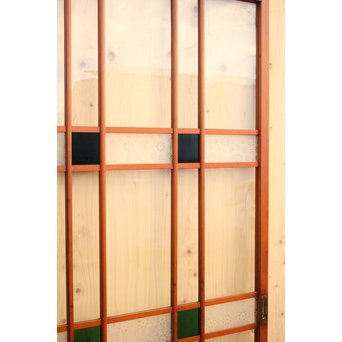 緑の色ガラスの建具　2枚1組　GD1006 