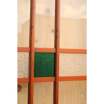 緑の色ガラスの建具　2枚1組　GD1006 