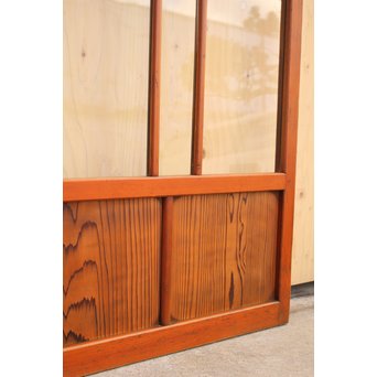 緑の色ガラスの建具　2枚1組　GD1006 