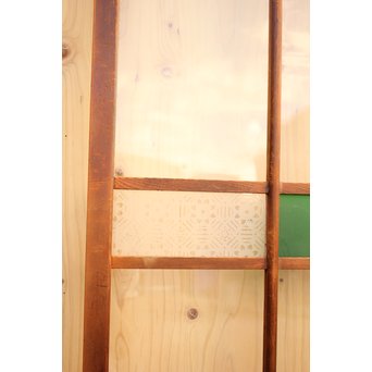 緑の色ガラスの建具　2枚1組　GD1006 