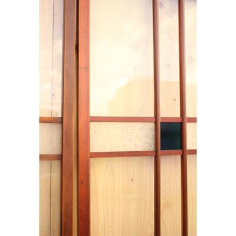 緑の色ガラスの建具　2枚1組　GD1006 