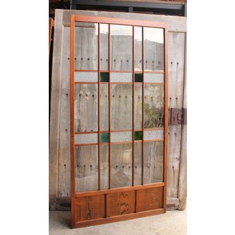 緑の色ガラスの建具　2枚1組　GD1006 